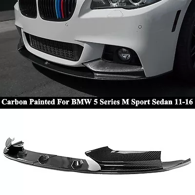 For BMW F10 5 Series M Sport 11-2016 MP Style Front Bumper Lip Splitter Spoiler • $69.99