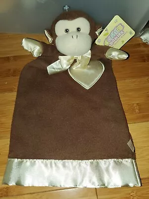 KOMET CREATIONS Reired Monkey Lovie Babies Security Blanket NWT 15 Inches • $28.95