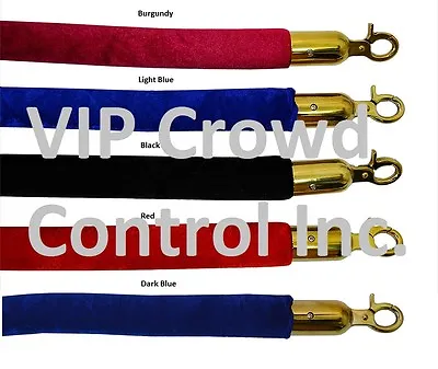 Stanchion Velour Rope With 1.50  Diameter VIP Crowd Control • $26.99