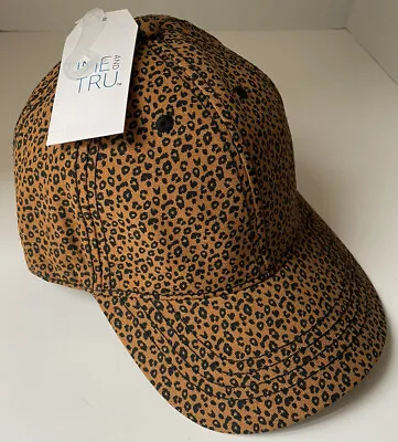 NEW Time Tru Animal Print Baseball Cap Hat Leopard Cheetah Jaguar Adjustable • $9.89