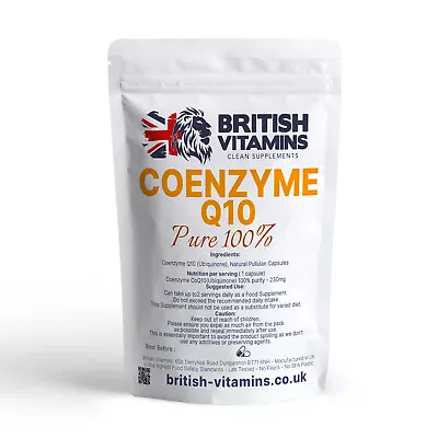 Coenzyme Q10 Ubiquinone 100% Pure Naturally Fermented Antioxidant Strong Energy • £16.99