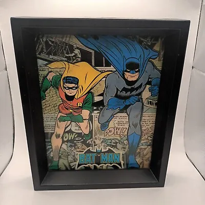 Batman & Robin 3D Lenticular Marvel   Original Heros Retro Picture Frame • £6