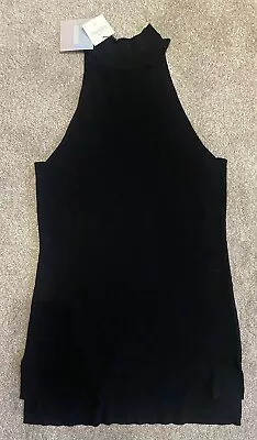 Brand New Missguided Womens High Neck Sleeveless Vest Top Size 12 Bnwt • £5.99