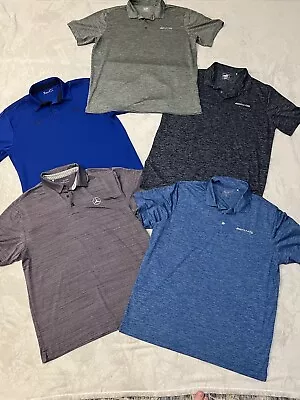 Mercedes Benz Golf Polo Shirt Mens Embroidered Short Sleeve XL Lot Of 5 • $39.99