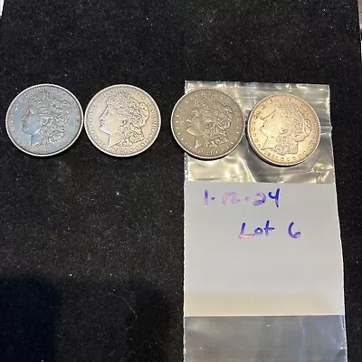 Lot Of 4 Morgan Silver Dollars • $130