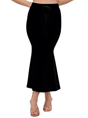 Craftstribe Fishcut Saree Shapewear Petticoat Black Viscose Lycra • $15.04
