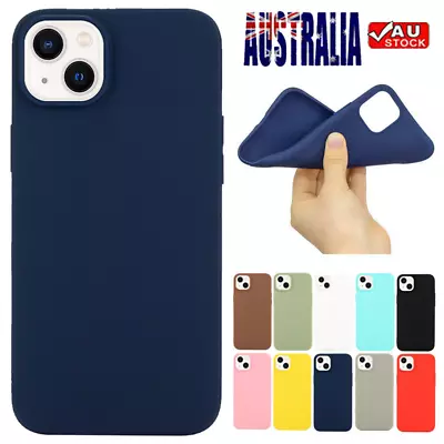 For IPhone 14 13 12 11 Mini Pro Max XS 87 Plus Slim Silicone Case TPU Cover Skin • $8.59