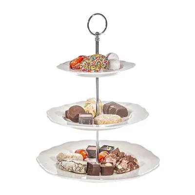 Benzer - Angelina New Bone China 3 Tier Cake Stand • $19.95