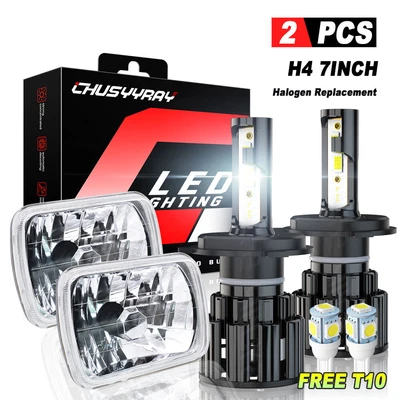$98.35 • Buy For Toyota Pickup Truck Nissan Hardbody D21 7x6 Inch LED Headlights Hi-Lo