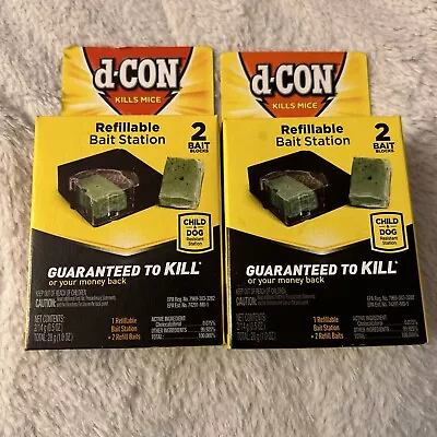 D-Con Bait Station And Bait Packs For Mice ~ 2-Pack • $19.79