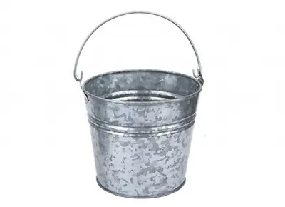 Premium Finish Galvansied Bucket Planter With Handle - Home & Garden - New • £5.99