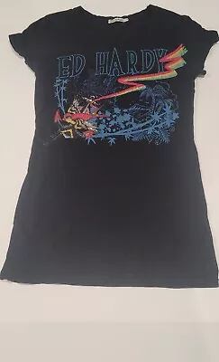 Ed Hardy Women's Anchor Bird Rhinestone Shirt Size M • $30