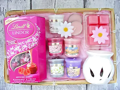 Womens Gift Hamper For Her Birthday Pamper Spa Box Basket Wax Melts Candles • £22.99