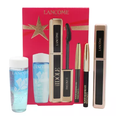 Lancome Lash Idole Mascara Eyeliner Bi-Facial Cleanser Eye Make Up Gift Set • £34.99