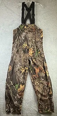 Cabelas Mens Medium Bib Overalls Mossy Oak Breakup Camo Hunting Outdoor • $42.99