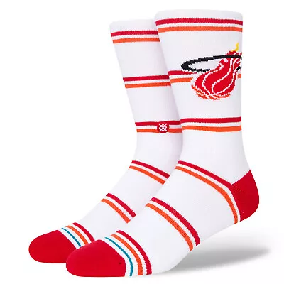 Miami Heat Stance NBA HWC Hardwood Classics Crew Socks Large Men 9-13 • $14.83