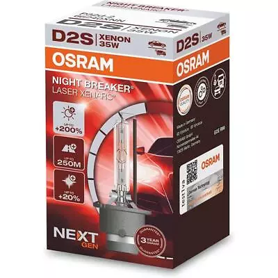 OSRAM 66240XNN Xenon Bulb D2S XENARC NIGHT BREAKER LASER 3200 Lm • $96.20