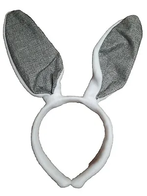 Easter Bunny Rabbit Ears Grey Headband Dressup Easter Party Fancydress  • £4.98