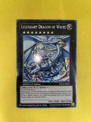 Legendary Dragon Of White Yu-gi-oh! Secret Rare 1st Ed Wsup-en051 Vlp • £33.37