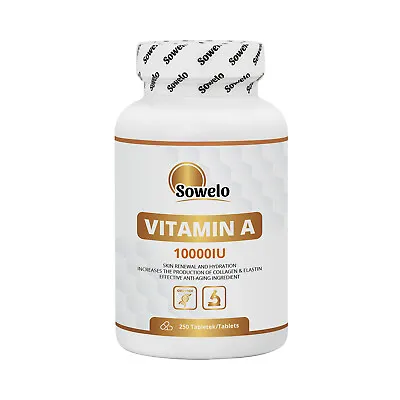 Sowelo Vitamin A 10000 Iu Tablets • $24.99