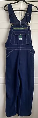 LIBERTY Overalls Men 34x30 Blue Denim Carpenter Bib Jeans Workwear Farm Chore • $32.99