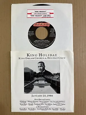 MARTIN LUTHER KING DREAM CHORUS King Holiday 45 +PS Mercury 884-442-7 NEW +ts • $5