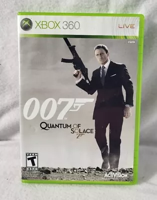 James Bond 007 Quantum Of Solace Microsoft Xbox 360 Complete With Manual  • $4.49