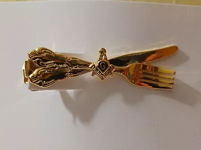 Masonic Masons Freemasons Pin Clip Tie Clip Plastic NIB Vintage & Rare 1 3/4  • $22.22