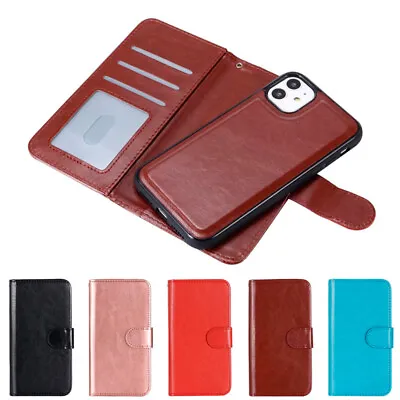 $7.89 • Buy Removable Wallet Case Leather Flip Cover For IPhone 14 Plus 13 12 11 Pro Max