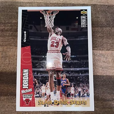 1996-97 Upper Deck Collector's Choice Michael Jordan Slam Dunk Series #4 Bulls • $3