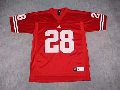 Wisconsin Badgers Football Jersey Mens Large Red Adidas Montee Ball NCAA Adult • $23.99