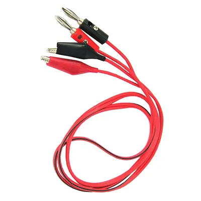 2 Pieces 40 Inch Alligator Clip Multimeter Test Lead Cable Power Supply • $8.99