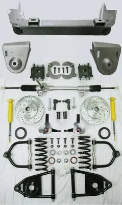 1936 1948 Chevy Car Mustang II Manual Front End Suspension Kit Stock Slotted • $1289.87