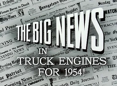 1954 Chevrolet Truck Engines - Factory To Dealer- Film - MP4-CD OR DVD • $13.99