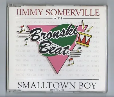 Jimmy Somerville With Bronski Beat. Smalltown Boy.  CD. ( 1991 Remix ) • £2.50