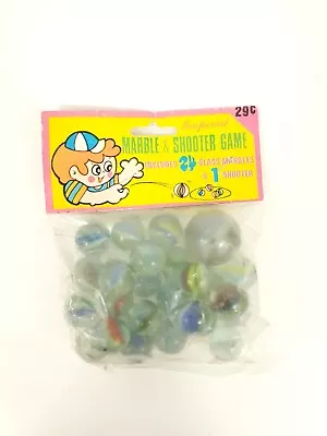 Vintage Imperial Bag Assorted Marbles With Shooter New Sealed Made In USA • $17.94