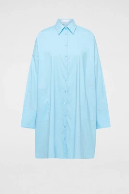 $250 • Buy Beautiful Scanlan Theodore Parachute Pocket Shirt Dress In French Blue Au 10
