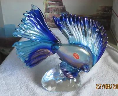 Beautiful Large Murano Glass Angel Fish Italy • $69.99