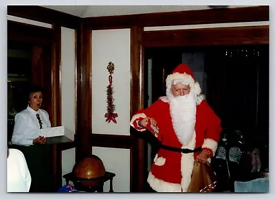 Santa 80's Vintage Christmas Tree Photo Photograph 1980's • $6.49