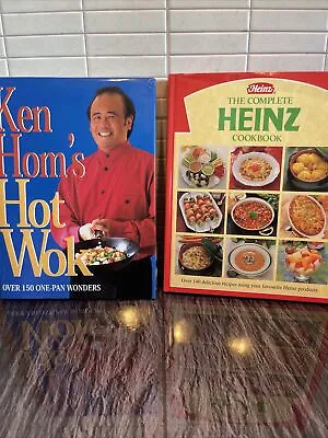 Cookbooks Ken Hom’s Hot Wok complete Heinz Cookbook  • £8
