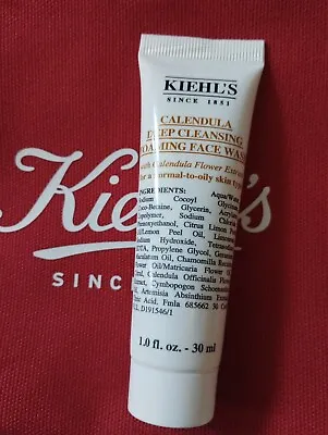 Kiehl's Calendula Deep Cleansing Foaming Face Wash Travel Size 30ml New • £4.50