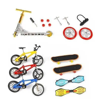 18Pcs/Set Mini Finger Scooter Bike Fingerboard Skateboard Two Wheels Board Toys • $18.60