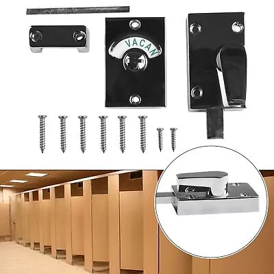 Bathroom Indicator Bolt Latch Vacant Engaged WC Public Toilet Door Privacy Lock • $22.99