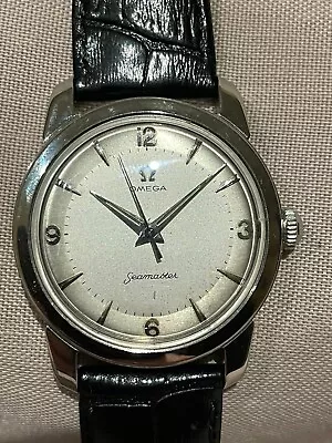 Vintage Steel OMEGA Seamaster- 34mm Two Tone Dial • $1243.63