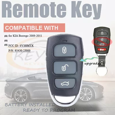 4 Buttons For Kia Borrego 2009 2010 2011 Upgraded Remote Car Key Fob 95430-2j000 • $17.08