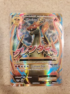 Pokémon XY Evolutions Mega M Charizard EX Full Art 101/108 Ultra Rare Mint • $49.99