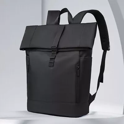 Men Backpack Breathable Waterproof Business Bag For Office Travel (Black) • $20.59