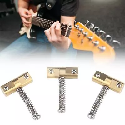£7.45 • Buy Wilkinson Compensated Vintage Brass Bridge Saddles For Telecaster Tele D7U5