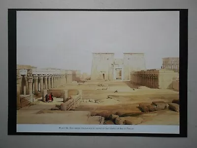 Vintage Ancient Egypt Print :great Colonnade  At Philae  By David Roberts • £1.99