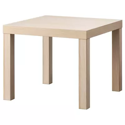 IKEA LACK Side Table White Stained Oak Effect 21 5/8x21 5/8   NEW Free Ship. • $34.99